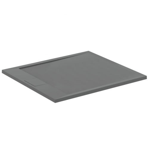 Receveur ULTRAFLAT S I.LIFE Gris béton 90x70 cm