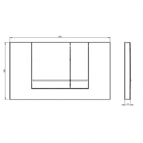 Bâti support VICONNECT Pro + Plaque de déclenchement Villeroy & Boch** 92214368_2 Bâti support VICONNECT Pro + Plaque de déclenchement Villeroy & Boch** 92214368_2