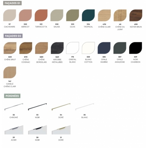 Meuble double vasque SWING Olive avec plan stratifié Coloris SWING 2025 Meuble double vasque SWING Olive avec plan stratifié Coloris SWING 2025