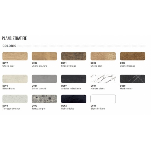 Meuble simple vasque FABRIK 104 cm Origine Chêne brut Plan Stratifiés 2023 Meuble simple vasque FABRIK 104 cm Origine Chêne brut Plan Stratifiés 2023