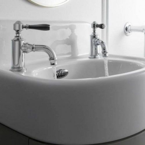 Lave-mains ARCADE 50 cm - 2 Trous de robinetterie arc36chr_black Lave-mains ARCADE 50 cm - 2 Trous de robinetterie arc36chr_black
