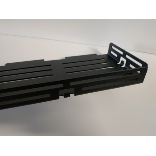 Tablette murale TI-SHELF LINE LM3+Noir avec rebords et crochets Noir mat Lm3+ Noir_4 Tablette murale TI-SHELF LINE LM3+Noir avec rebords et crochets Noir mat Lm3+ Noir_4