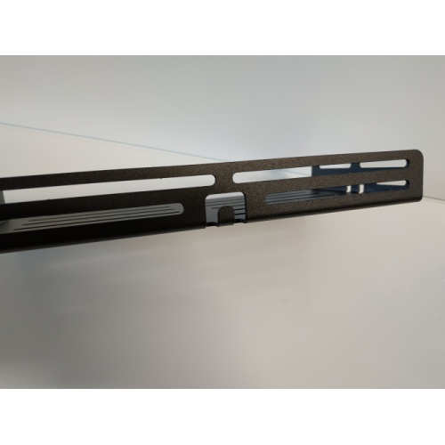 Tablette murale TI-SHELF LINE LM3+Noir avec rebords et crochets Noir mat Lm3+ Noir_5 Tablette murale TI-SHELF LINE LM3+Noir avec rebords et crochets Noir mat Lm3+ Noir_5