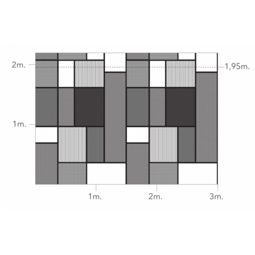 Paroi fixe ONE OV2000 Patchwork - Noir - 80cm Décor Patchwork Paroi fixe ONE OV2000 Patchwork - Noir - 80cm Décor Patchwork