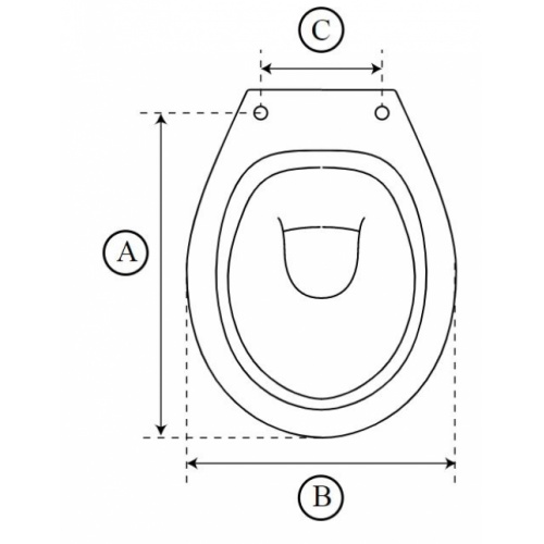 Abattant de WC TRADITION anti-contact double Blanc Olfa