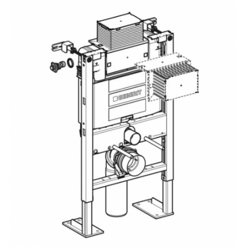 Bâti-support autoportant Geberit Duofix faible hauteur 82 cm - 111.009.00.1 geberit 111 009 00 1