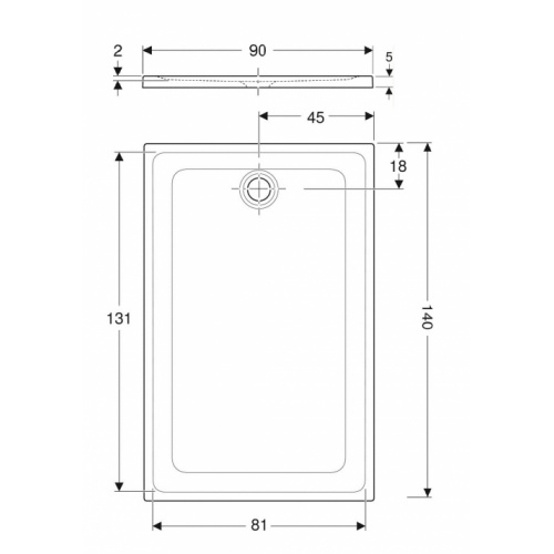 Receveur céramique antidérapant GEBERIT RENOVA Blanc 140x90 cm* RENOVA 90x140 Receveur céramique antidérapant GEBERIT RENOVA Blanc 140x90 cm* RENOVA 90x140