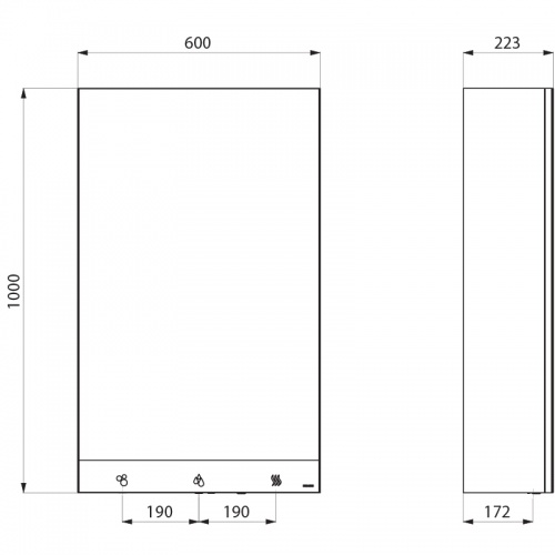Armoire miroir Design 4 en 1 cote_510203 Armoire miroir Design 4 en 1 cote_510203
