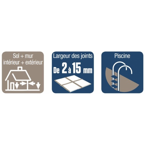 Colle et joint PLATINIUM V670 Blanc Pur - 5 kg** V670 Picto