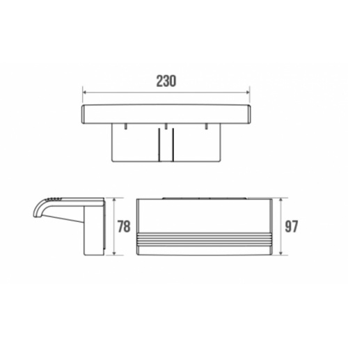 Tablette de douche à clipser ARSIS Anthracite 047735 Schéma Tablette de douche à clipser ARSIS Anthracite 047735 Schéma