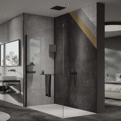 Panneau mural EasyStyle HÜPPE - Italian Stone Anthracite 1000x2550mm italian-stone-anthracite-41A