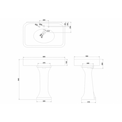 Colonne pour vasque Lavabo ARCADE ARC1-ARC900 3TH_20201127 Colonne pour vasque Lavabo ARCADE ARC1-ARC900 3TH_20201127