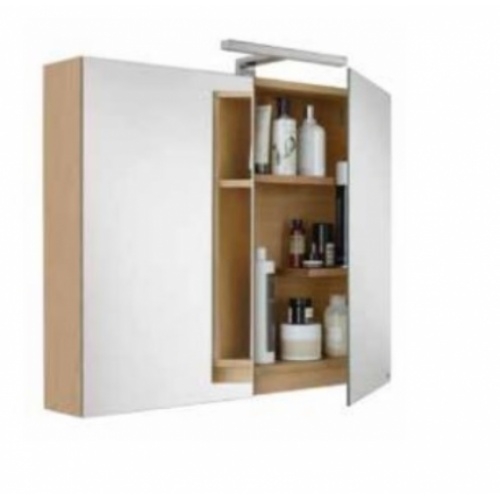 Ensemble meuble salle de bain SHERWOOD Chêne Vieilli 100 cm Armoire Woody Box