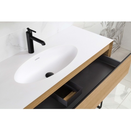 Meuble de salle de bain OAKWOOD Chêne Clair 91 cm OAKWOOD AMB18 HD Meuble de salle de bain OAKWOOD Chêne Clair 91 cm OAKWOOD AMB18 HD