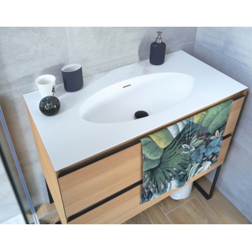 Meuble de salle de bain OAKWOOD Chêne Clair 91 cm OAKWOOD AMB13 HD - SANS PERCAGE_1 Meuble de salle de bain OAKWOOD Chêne Clair 91 cm OAKWOOD AMB13 HD - SANS PERCAGE_1