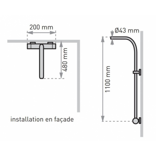 Colonne de douche en laiton ALLURE Allure_3 Colonne de douche en laiton ALLURE Allure_3