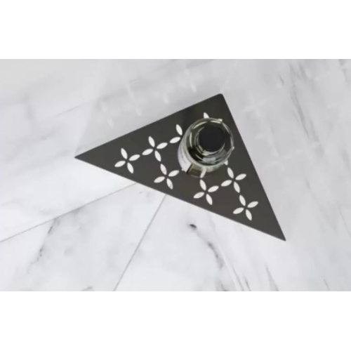 Tablette d'angle murale SHELF-S1 FLORAL Acier inox brossé SE S1 D5_1 Tablette d'angle murale SHELF-S1 FLORAL Acier inox brossé SE S1 D5_1