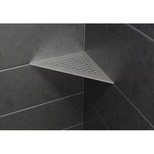 Tablette d'angle murale SHELF-S1 FLORAL Acier inox brossé SE S1 D3 EB Tablette d'angle murale SHELF-S1 FLORAL Acier inox brossé SE S1 D3 EB