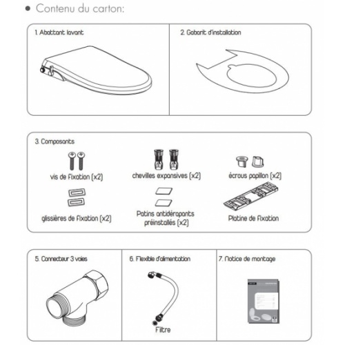 Abattant de WC japonais ASEO Eco Contenu Abattant de WC japonais ASEO Eco Contenu