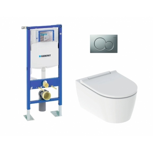 Pack complet WC Geberit UP320 + Cuvette ONE TurboFlush + Plaque Chromé Mat Pack complet WC Geberit UP320 + Cuvette ONE TurboFlush + Plaque Chromé Mat
