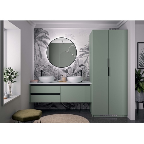 Meuble de salle de bain sur-mesure EXTENSO Amande Mat Meuble de salle de bain sur-mesure EXTENSO Amande Mat