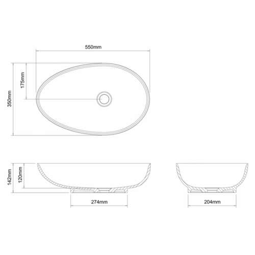 Vasque à poser TEARDROP Clearwater B10ECS Vasque à poser TEARDROP Clearwater B10ECS