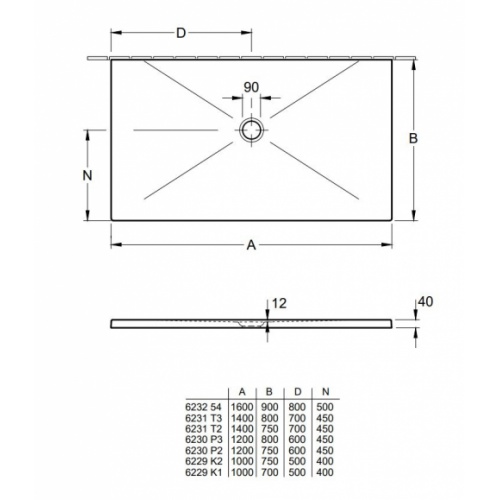 Receveur de douche Subway Infinity en céramique Blanc 90x160 cm SUBWAY INFINITY