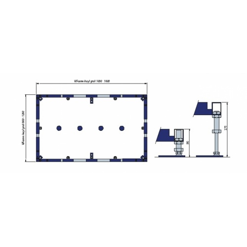 Cadre de montage ViFrame pour receveur Subway Infinity