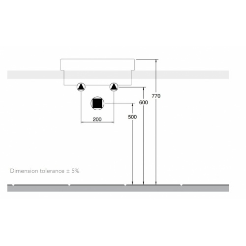 Vasque semi-encastrée TEOREMA 2.0 L60 Blanc brillant 5108 Install Vasque semi-encastrée TEOREMA 2.0 L60 Blanc brillant 5108 Install
