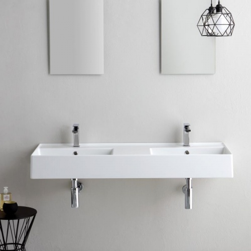 Vasque à poser ou à suspendre TEOREMA 2.0 120 cm - Double vasque scarabeo-teorema-5143_1 Vasque à poser ou à suspendre TEOREMA 2.0 120 cm - Double vasque scarabeo-teorema-5143_1