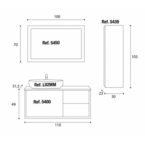 Meuble de salle de bains MADIA en bois recyclés Madia comp1 Schéma Meuble de salle de bains MADIA en bois recyclés Madia comp1 Schéma