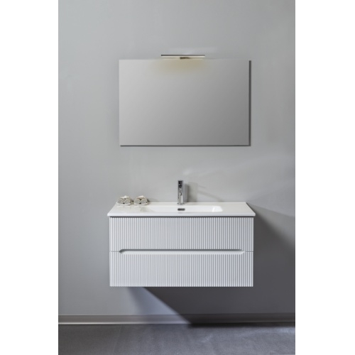 Meuble de salle de bains CIRCE Blanc Mat 90 cm - Comp. 1 CICRE Compo1_Blanc Meuble de salle de bains CIRCE Blanc Mat 90 cm - Comp. 1 CICRE Compo1_Blanc