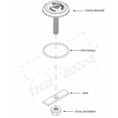 Bouchon Burlington pour trou taraudé A49 CHR Schéma Bouchon Burlington pour trou taraudé A49 CHR Schéma