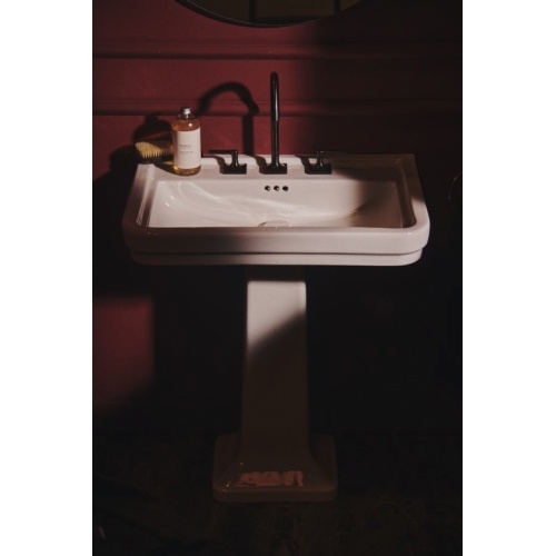 Lavabo mural rétro CALLA 61.5 cm - 3 trous de robinetterie E221801 (4) Lavabo mural rétro CALLA 61.5 cm - 3 trous de robinetterie E221801 (4)