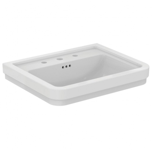 Lavabo mural rétro CALLA 61.5 cm - 3 trous de robinetterie E221801 (6) Lavabo mural rétro CALLA 61.5 cm - 3 trous de robinetterie E221801 (6)