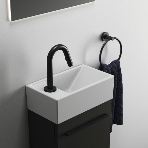Lave-mains I LIFE S Blanc brillant - Version gauche E211301-Gauche (2) Lave-mains I LIFE S Blanc brillant - Version gauche E211301-Gauche (2)