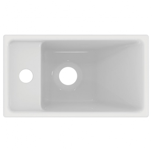 Lave-mains I LIFE S Blanc brillant - Version gauche E211301-Gauche (5) Lave-mains I LIFE S Blanc brillant - Version gauche E211301-Gauche (5)