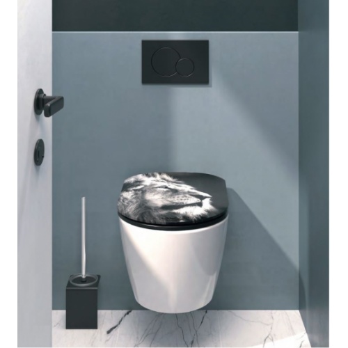 Abattant wc fantaisie en résine sale