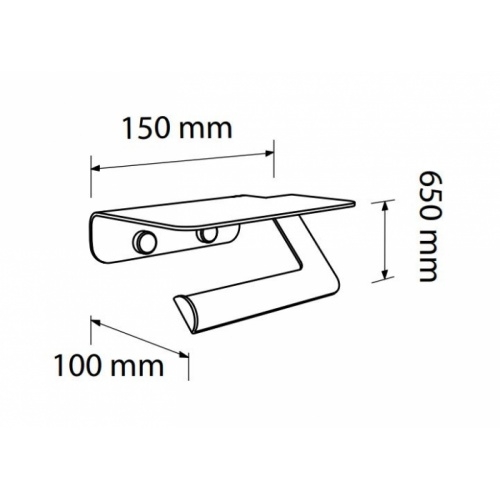 Dérouleur papier WC HARMONIE assorti à l'abattant Dérouleur WC_Schéma Dérouleur papier WC HARMONIE assorti à l'abattant Dérouleur WC_Schéma