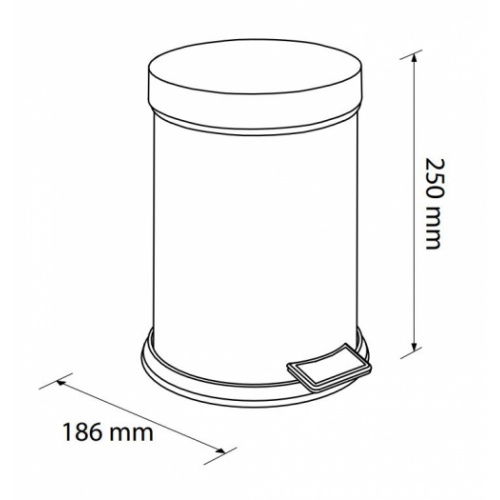 Poubelle CLASSIQUE assortie à l'abattant Poubelle_schéma Poubelle CLASSIQUE assortie à l'abattant Poubelle_schéma