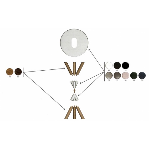 Console CROSS pieds Bois Clair et plan céramique CROSS coloris Console CROSS pieds Bois Clair et plan céramique CROSS coloris