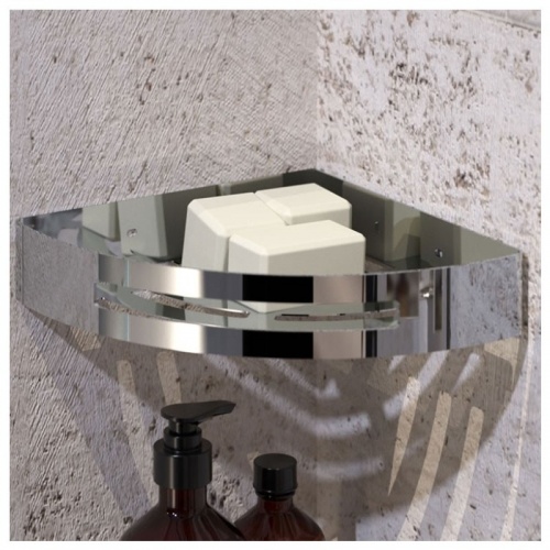 Panier d'angle porte-objets POSEIDON Chromé 7780 13 Panier d'angle porte-objets POSEIDON Chromé 7780 13