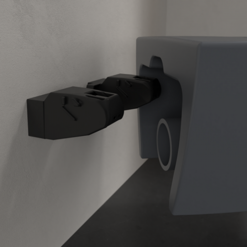 Cuvette suspendue sans bride SUBWAY 2.0 avec abattant Graphite Mat** 5614R0i4_9