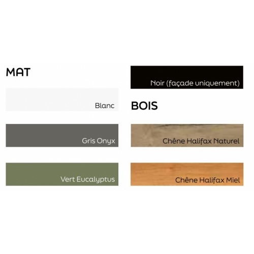 Meuble PANDOR Chêne Halifax Miel/Vert Eucalyptus Coloris PANDOR