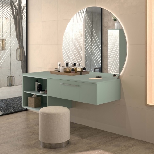 Meuble de salle de bain GLOSS Sauge satiné GLOSS AMB18 ZOOM HD Meuble de salle de bain GLOSS Sauge satiné GLOSS AMB18 ZOOM HD
