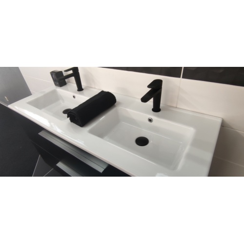 Meuble double vasque + Colonne PRIMARO Noir Mat** PRIMARO Noir (5) Meuble double vasque + Colonne PRIMARO Noir Mat** PRIMARO Noir (5)