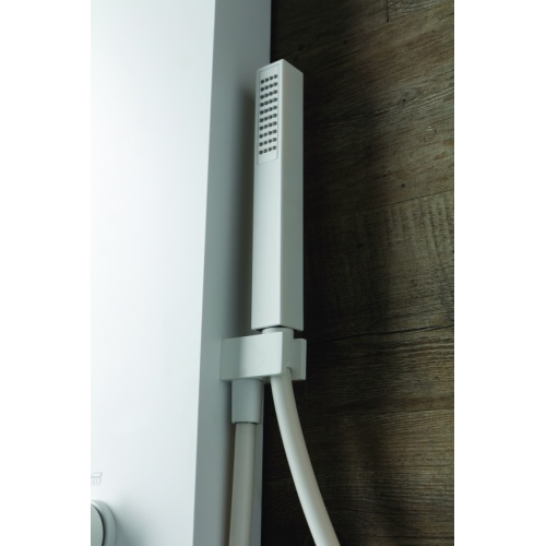 Colonne de douche AQUASTYLE Blanc Mat Zoom douchette Aquastyle blanche Colonne de douche AQUASTYLE Blanc Mat Zoom douchette Aquastyle blanche