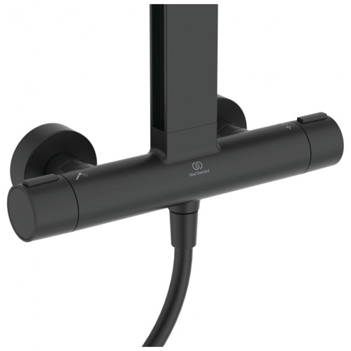 Colonne de douche thermostatique ALU+ Noir Mat BD583XG (8) Colonne de douche thermostatique ALU+ Noir Mat BD583XG (8)