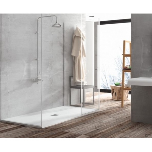 Receveur de douche COLISEO Stone Anthracite - Grille Inox - 100x80cm coliseo-stone-blanco-nox Receveur de douche COLISEO Stone Anthracite - Grille Inox - 100x80cm coliseo-stone-blanco-nox