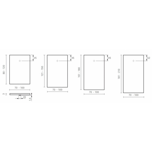Receveur de douche CENTURIA Stone Cover Fango 100x80cm Taille CENTURIA Receveur de douche CENTURIA Stone Cover Fango 100x80cm Taille CENTURIA